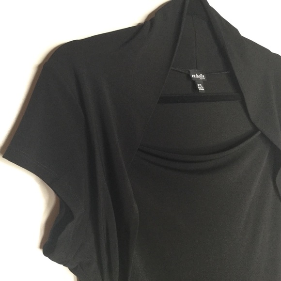 Rafaella Petite Top Black Size Large - Picture 3 of 6